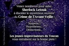 "Spectacle d'Imprp" verso