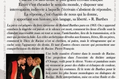 "Sur Racine" verso